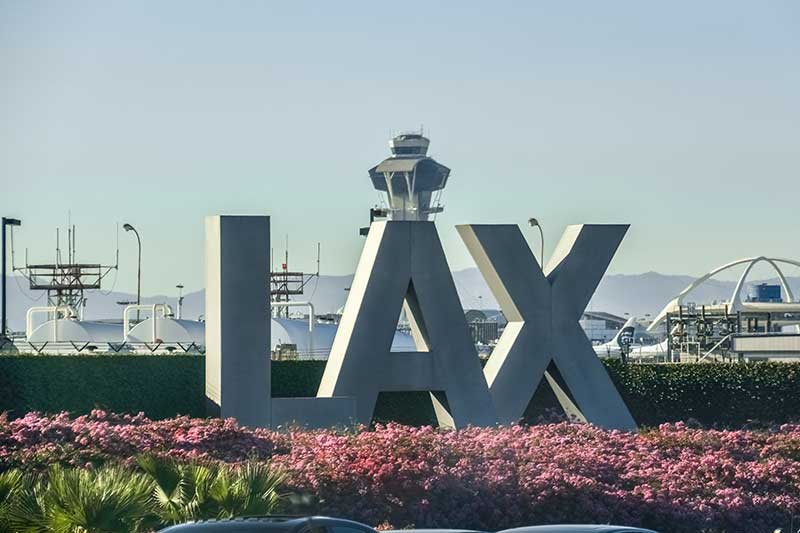 Los Angeles International Airport sign