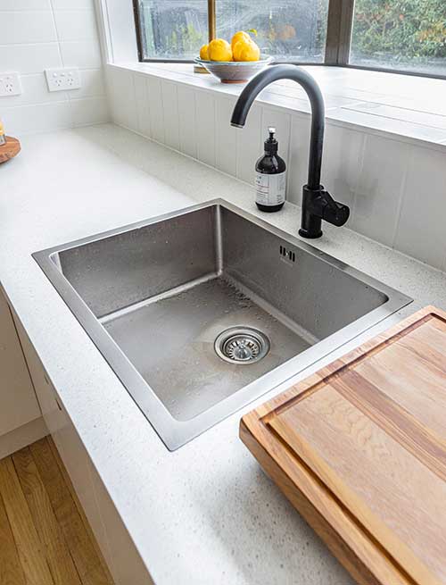 Commercial sink in shared use kitchen