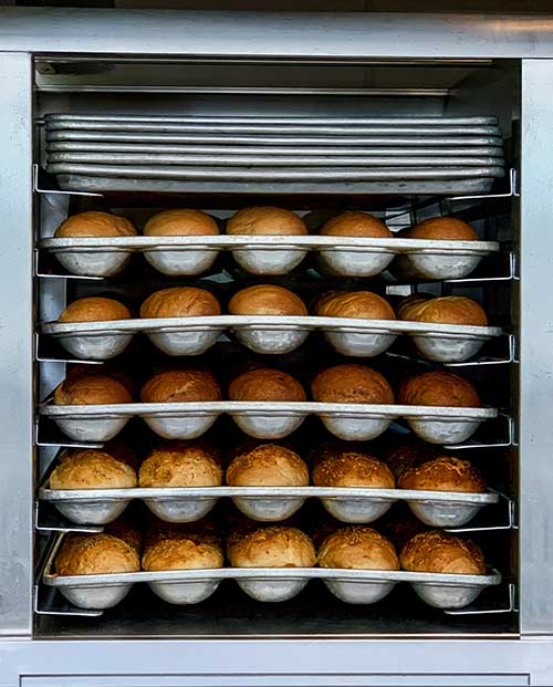 Commercial bread oven in ghost kitchen Los Angeles