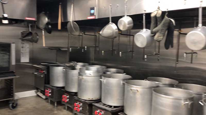 Ghost kitchen stock pots await gallons of soup